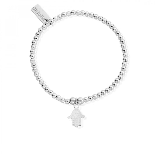 Sterling Silver Hamsa Hand Charm Bracelet
