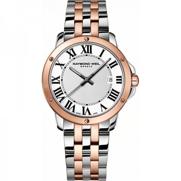 Raymond Weil Tango White Dial Two-tone Men's Watch