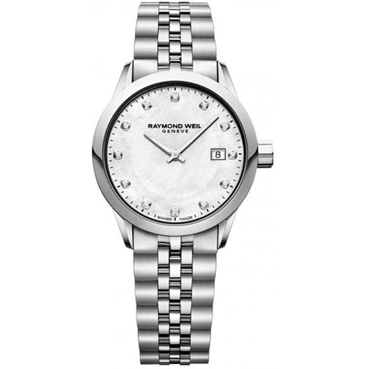 Raymond Weil Freelancer Mother of Pearl Diamond Ladies Watch