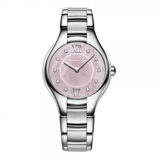 Raymond Weil Womans Noemia Diamond Quartz Mother Of Pearl Watch