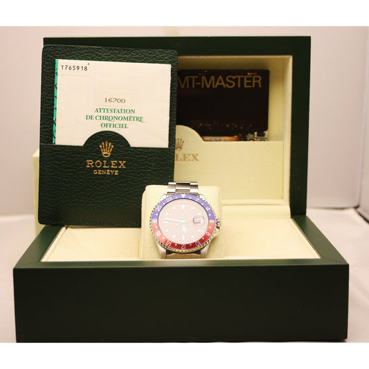 Men's Stainless Steel GMT Master Pepsi Watch.16700