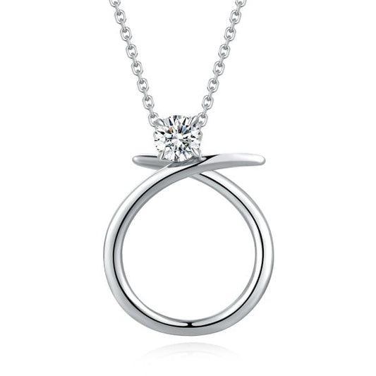 Radiance Necklace with single Cubic Zirconia