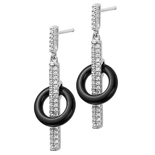 Sterling Silver Onyx Earrings