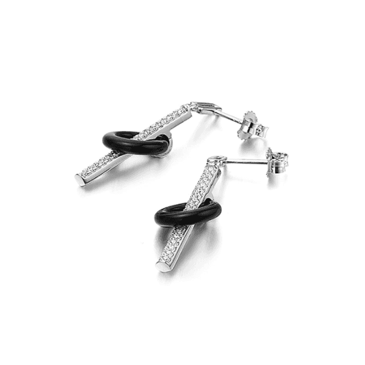 Sterling Silver Onyx Earrings