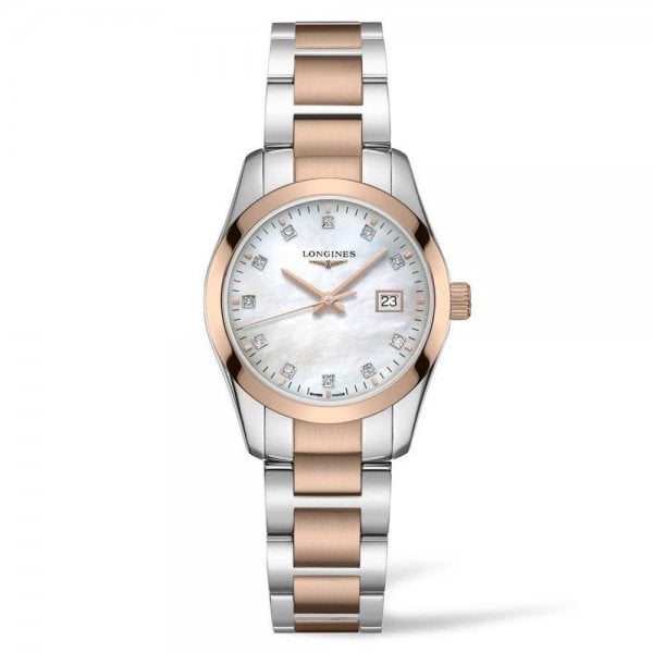 Longines Conquest Classic Steel and Rose Gold