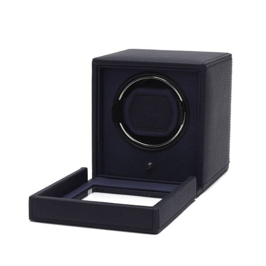 Wolf Cub With Cover Blue Watch Winder