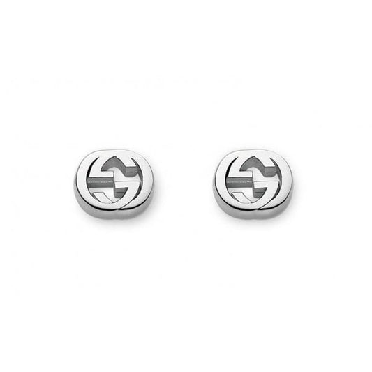 Gucci Interlocking Silver Studs