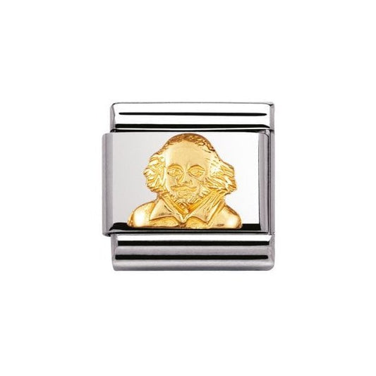 Gold William Shakespeare Charm