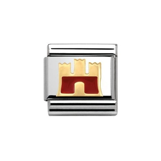 Gold Castle Charm