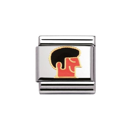 Classic Gold Enamel Man Charm