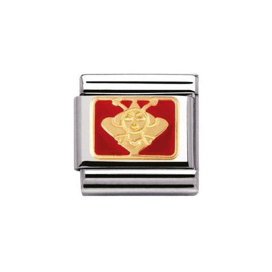 Gold Queen of Hearts Charm