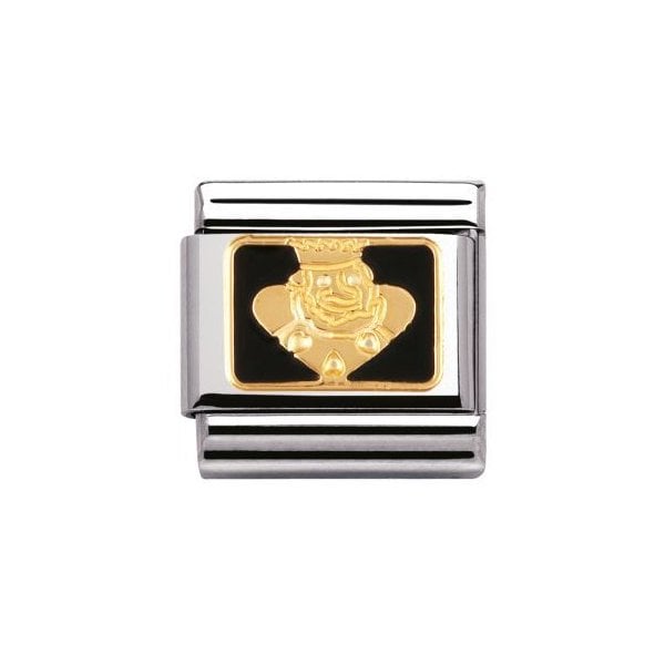 Gold King Of Hearts Charm