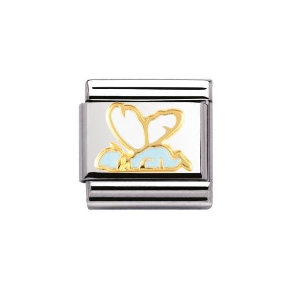 Classic Gold Enamel Baby Fairy Charm