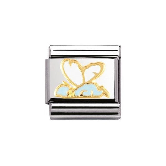Classic Gold Enamel Baby Fairy Charm