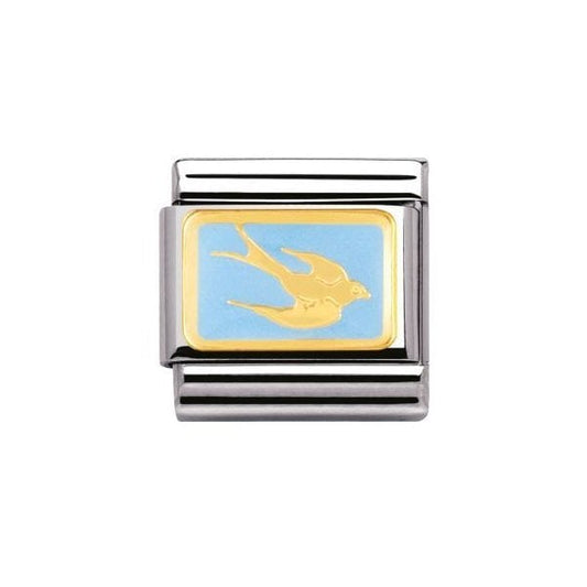 Gold Swallow Charm