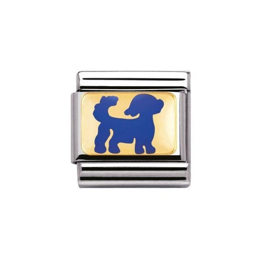 Gold Blue Chinese Zodiac Charm