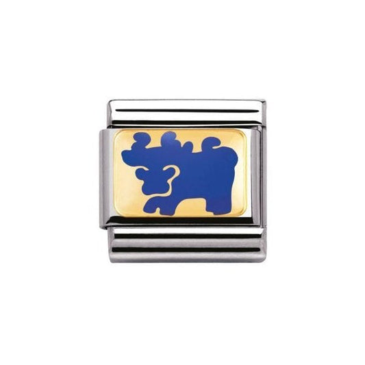 Gold Ox in Blue Charm