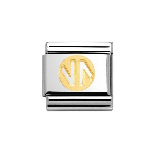 Gold Logo NN Charm