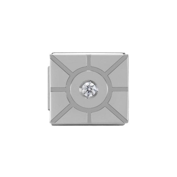 Sun with cz WHITE