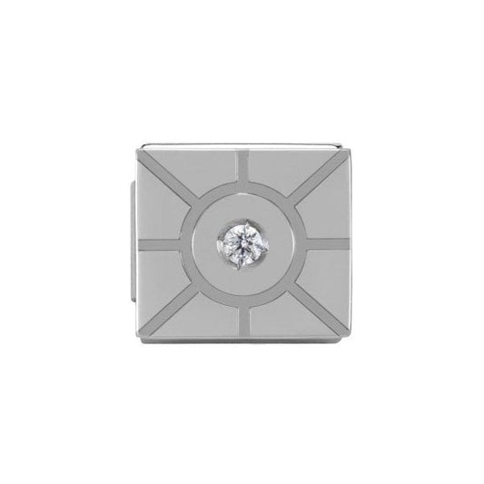 Sun with cz WHITE