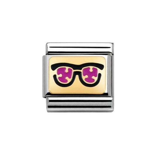 Sun glasses with dots in PINK