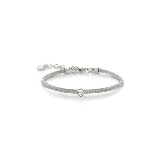 Sterling Silver with White Sto