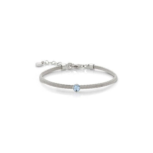 Sterling Silver with Light Blu