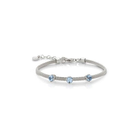 Sterling Silver with Light Blu