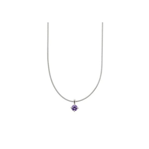 Sterling Silver with Violet St