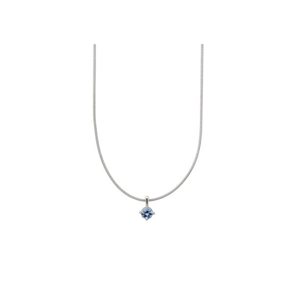 Sterling Silver with Light Blu