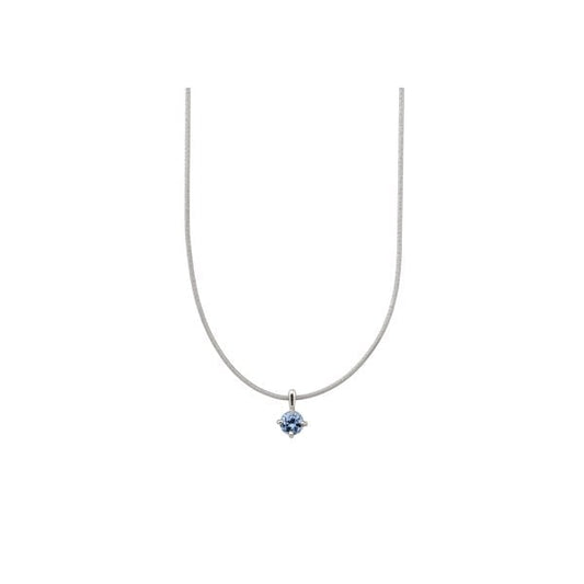Sterling Silver with Light Blu