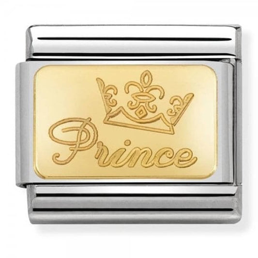 CLASSIC Gold 'Prince' Script Charm