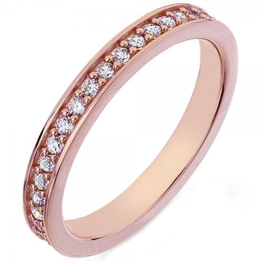 Hot Diamonds Emozioni Rose Gold Plated Infinito Ring SIZE N