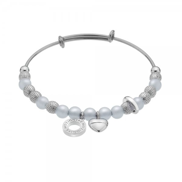 EMOZIONI BY HOT DIAMONDS Emozioni Silver Plate Ula Bangle - Serenity