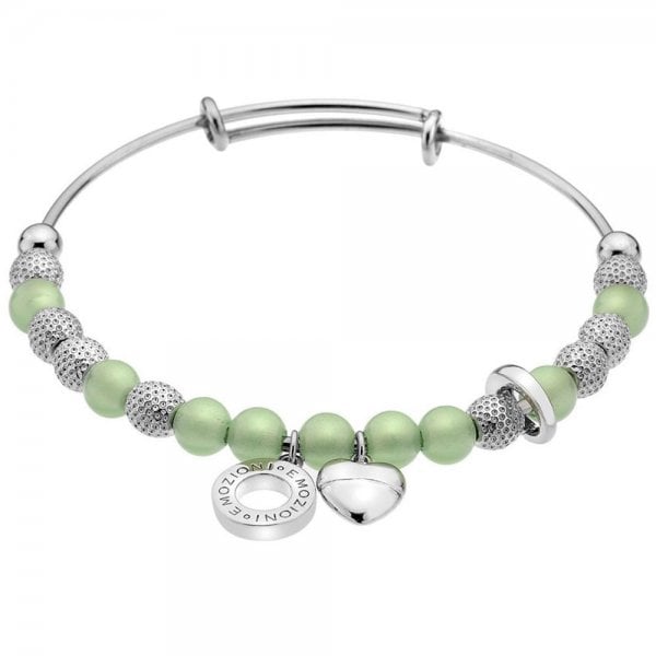 Hot Diamonds Emozioni Silver Plated Sage Ula Bangle