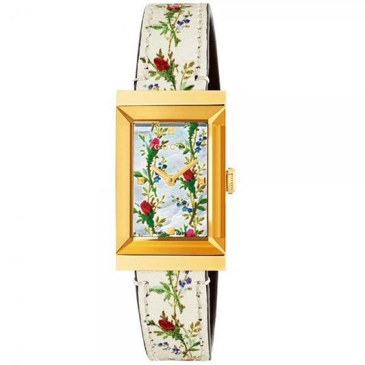 Gucci G-Frame Yellow Gold PVD Watch