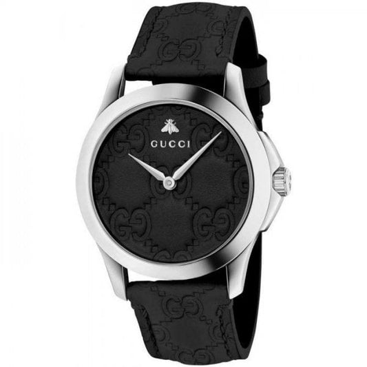 GUCCI Unisex G-Timeless Black Patterned Dial