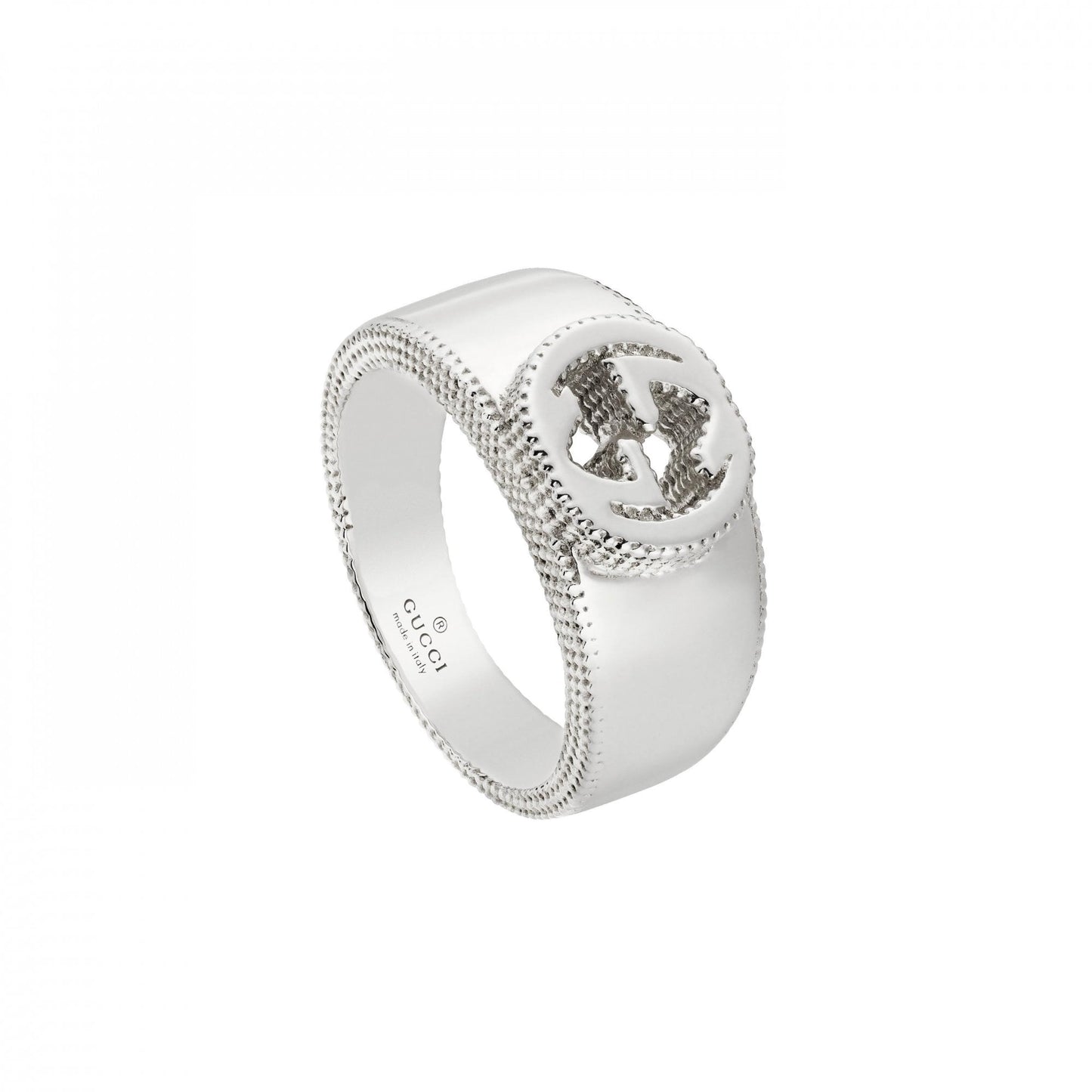 Gucci Interlocking Silver Ring