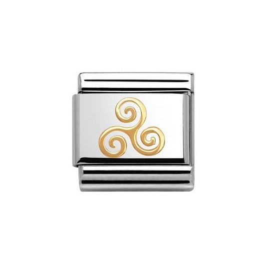 Gold Triskele Charm