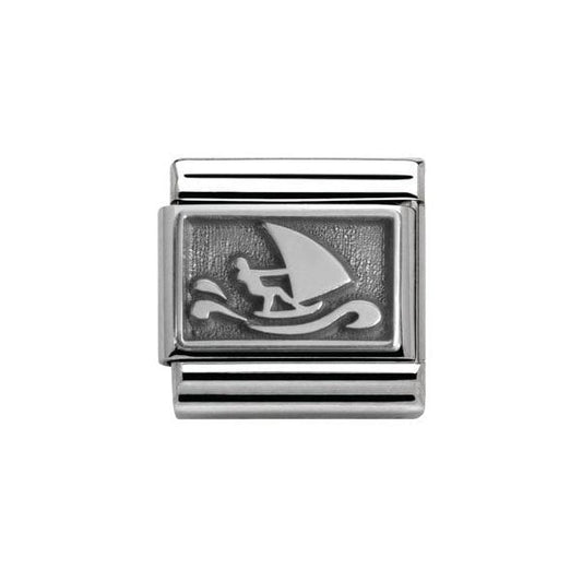 Silver Windsurfer Charm