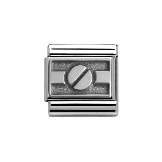 Silver Honolulu Oxidised Screw Charm