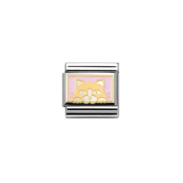 Gold Standing Cat Charm