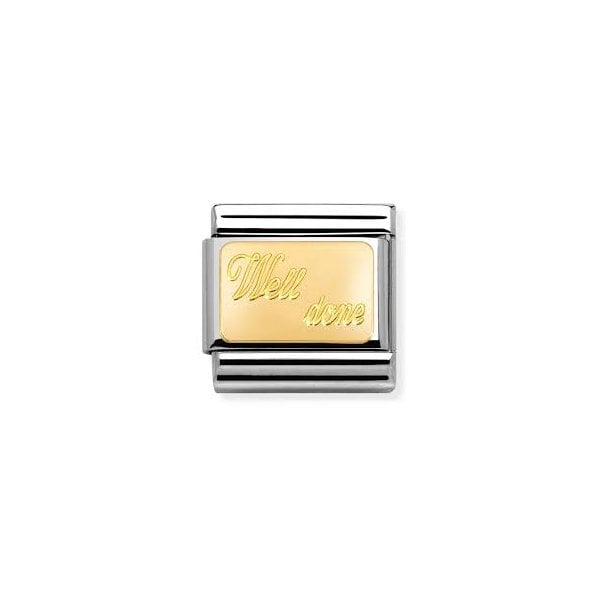 Gold Well Done Charm