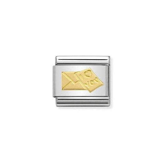 Gold Envelope and Letter Charm