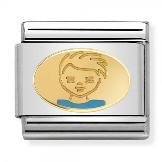 Gold Little Boy Charm