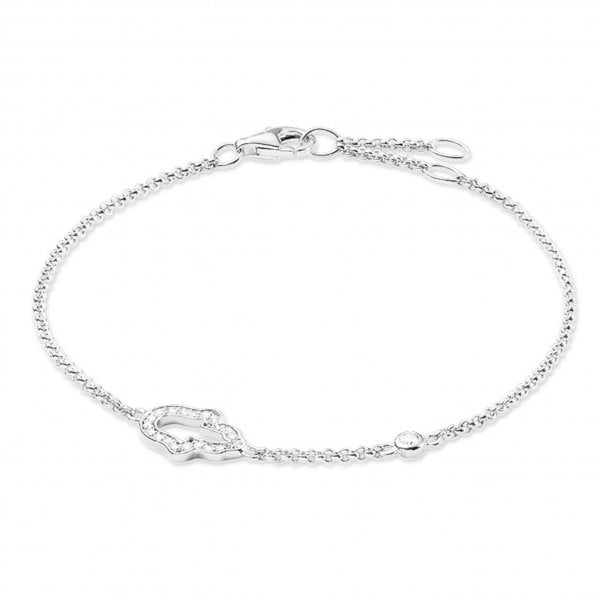 Ladies Thomas Sabo Sterling Silver Fatimas Garden Glam & Soul Bracelet