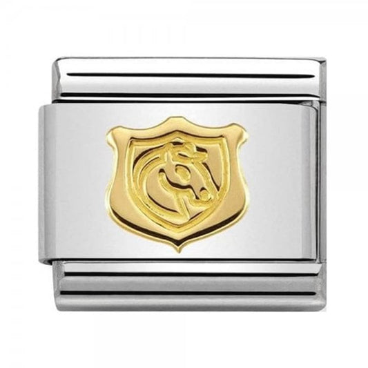 Godl Symbols Shield with Horse Charm