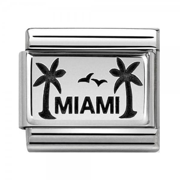 Silver Palms with MIAMI Charm