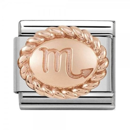 Composable Classic Oval Zodiac Rose Gold Scorpio Charm