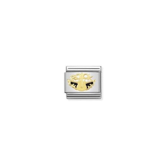Classic Gold Enamel Angel of RockN'Roll Charm
